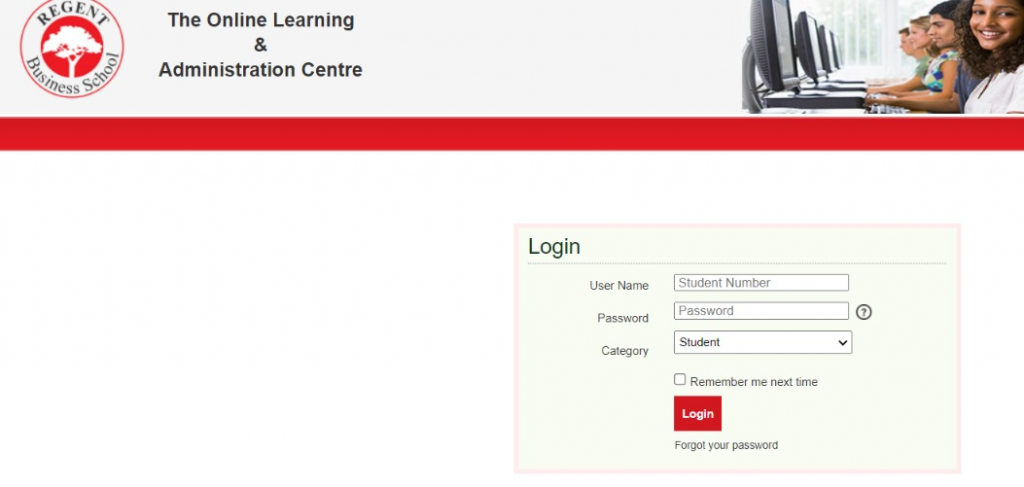 Regent Business School Student Portal